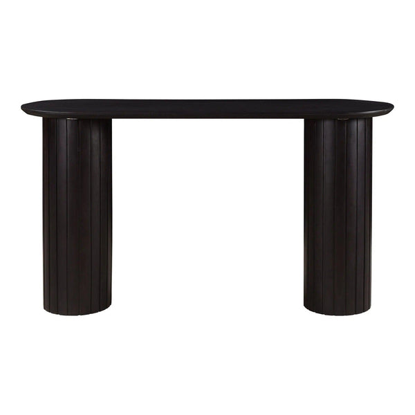 Povera Wood Oval Console Table Console Tables LOOMLAN By Moe's Home