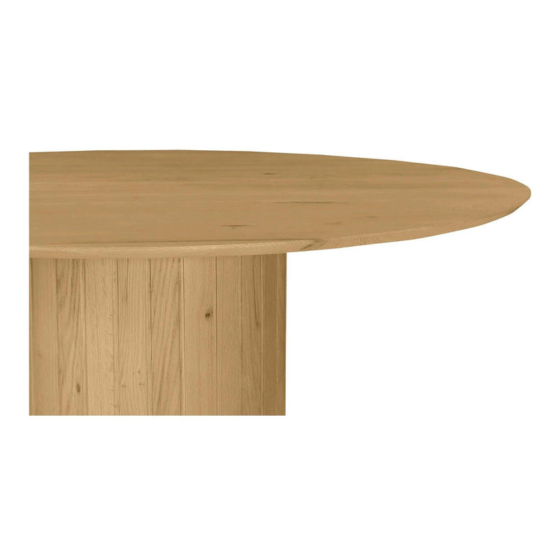 Povera Wood Round Dining Table Dining Tables LOOMLAN By Moe's Home