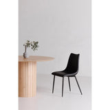 Povera Wood Round Dining Table Dining Tables LOOMLAN By Moe's Home