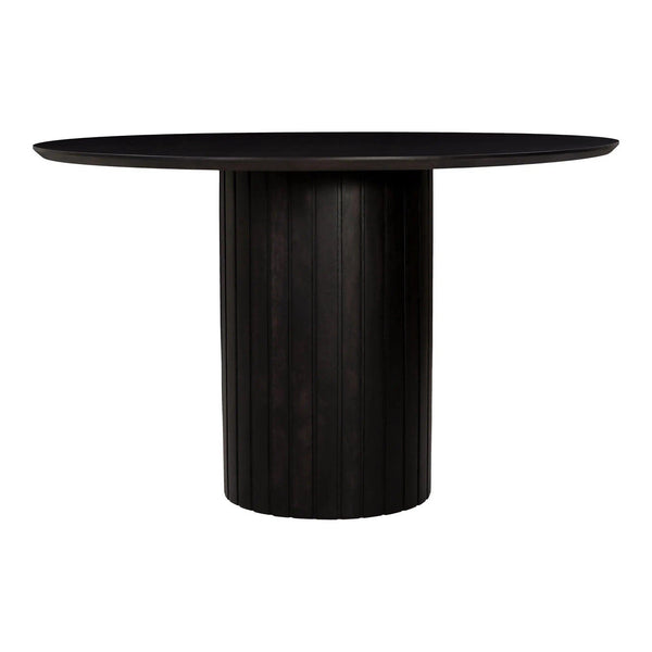 Povera Wood Round Dining Table Dining Tables LOOMLAN By Moe's Home