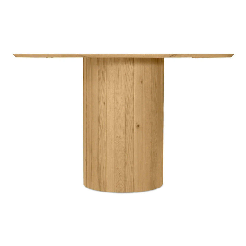 Povera Wood Round Dining Table Dining Tables LOOMLAN By Moe's Home