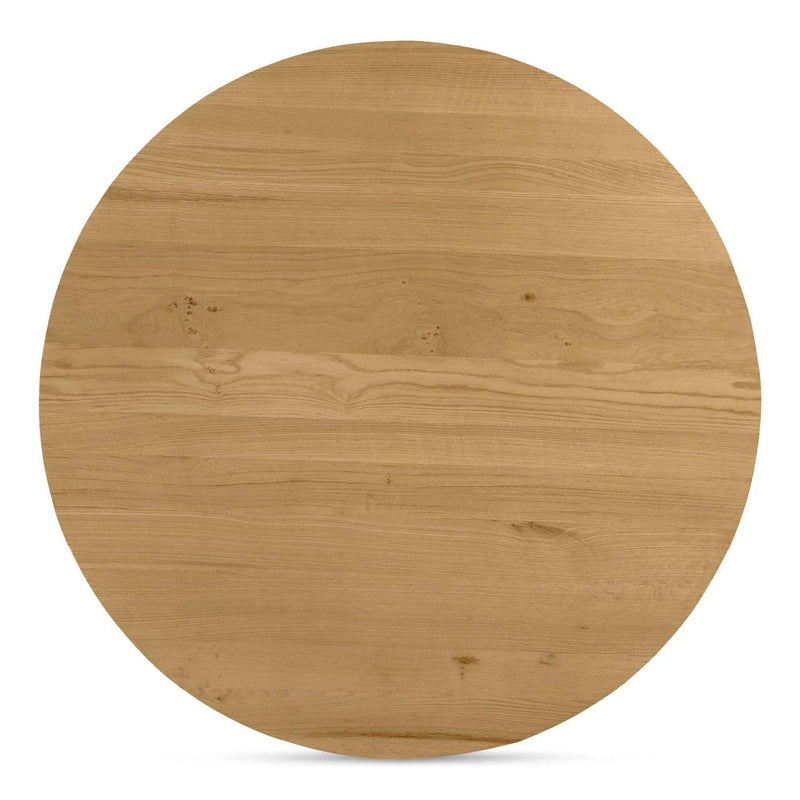 Povera Wood Round Dining Table Dining Tables LOOMLAN By Moe's Home