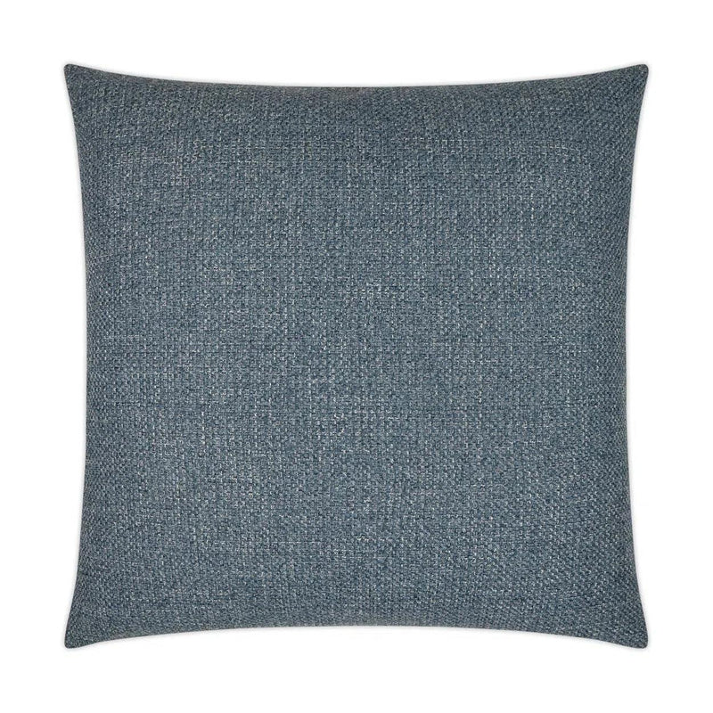 Prelude Harbor Solid Blue Large Throw Pillow With Insert Throw Pillows LOOMLAN By D.V. Kap