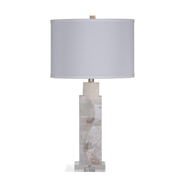 Presidio Natural Material White Table Lamp Table Lamps LOOMLAN By Bassett Mirror