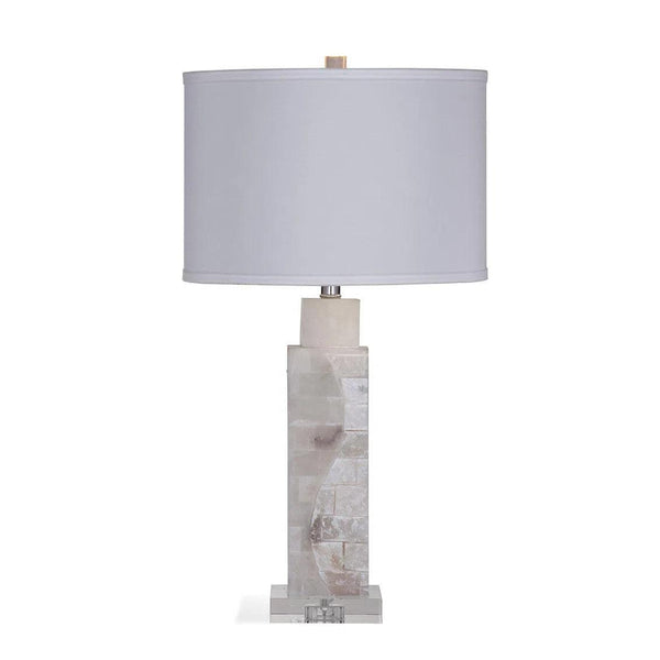 Presidio Natural Material White Table Lamp Table Lamps LOOMLAN By Bassett Mirror