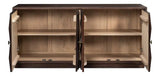 Preston Four Door Sideboard Cabinet For Living Room Sideboards LOOMLAN By Sarreid