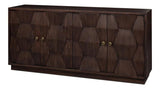 Preston Four Door Sideboard Cabinet For Living Room Sideboards LOOMLAN By Sarreid