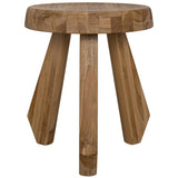 Priam Teak Wood Stool Poufs and Stools LOOMLAN By Noir