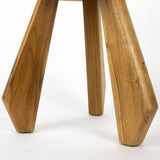 Priam Teak Wood Stool Poufs and Stools LOOMLAN By Noir