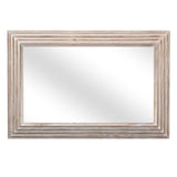 Prichard Wood White Horizontal Wall Mirror Wall Mirrors LOOMLAN By Bassett Mirror