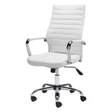 Primero Office Chair White Office Chairs LOOMLAN By Zuo Modern