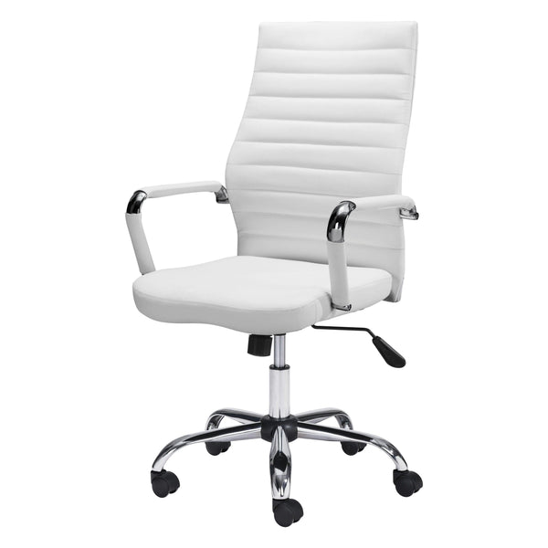 Primero Office Chair White Office Chairs LOOMLAN By Zuo Modern