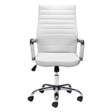 Primero Office Chair White Office Chairs LOOMLAN By Zuo Modern