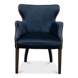 Princess Accent Chair Blue Velvet Accent Chairs LOOMLAN By Sarreid