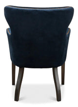 Princess Accent Chair Blue Velvet Accent Chairs LOOMLAN By Sarreid