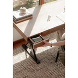 Profecto Modern Oak Wood Desk With Drawers Home Office Desks LOOMLAN By Moe's Home