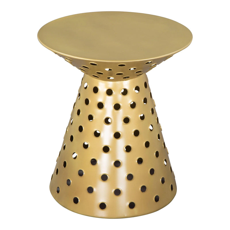 Proton Side Table Gold Side Tables LOOMLAN By Zuo Modern