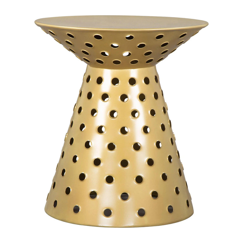 Proton Side Table Gold Side Tables LOOMLAN By Zuo Modern