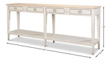 Provincial Hall Table White Side Tables LOOMLAN By Sarreid