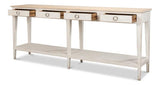 Provincial Hall Table White Side Tables LOOMLAN By Sarreid