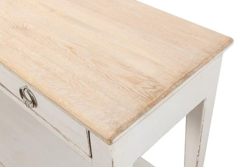 Provincial Hall Table White Side Tables LOOMLAN By Sarreid