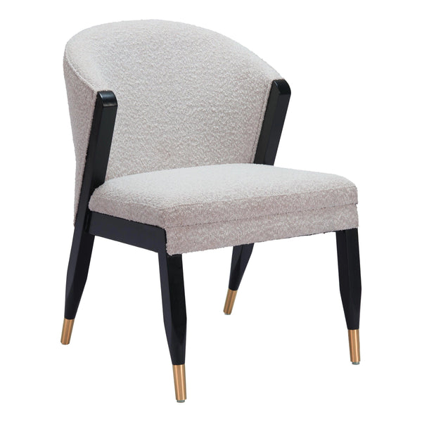 Pula Misty Gray Armless Dining Chair Dining Chairs LOOMLAN By Zuo Modern