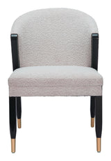 Pula Misty Gray Armless Dining Chair Dining Chairs LOOMLAN By Zuo Modern