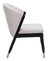 Pula Misty Gray Armless Dining Chair Dining Chairs LOOMLAN By Zuo Modern