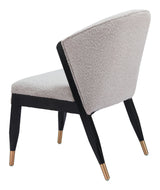 Pula Misty Gray Armless Dining Chair Dining Chairs LOOMLAN By Zuo Modern