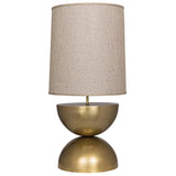 Pulan Metal Table Lamp With Brass Finish Table Lamps LOOMLAN By Noir