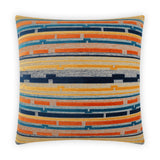 Punctuate Sunset Orange Throw Pillow With Insert Throw Pillows LOOMLAN By D.V. Kap