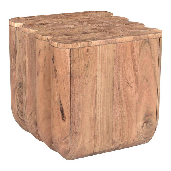 Punyo Punyo Wood Square Accent Table Side Tables LOOMLAN By Moe's Home