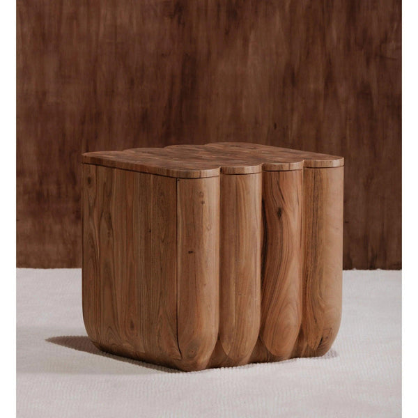 Punyo Punyo Wood Square Accent Table Side Tables LOOMLAN By Moe's Home