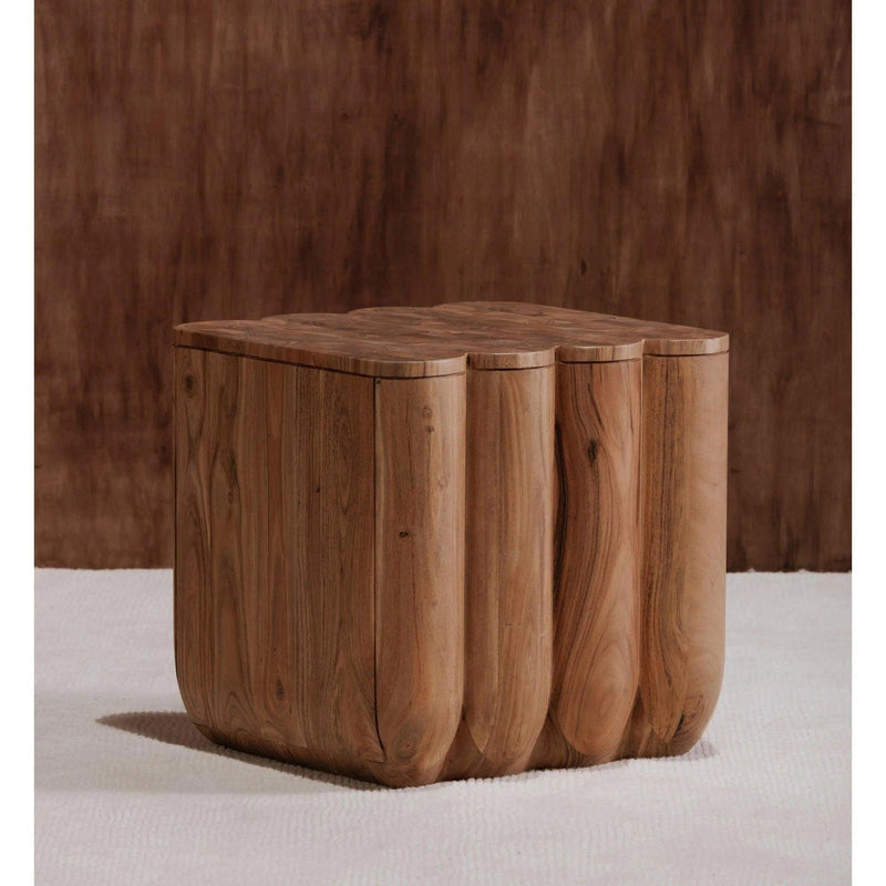 Punyo Punyo Wood Square Accent Table Side Tables LOOMLAN By Moe's Home