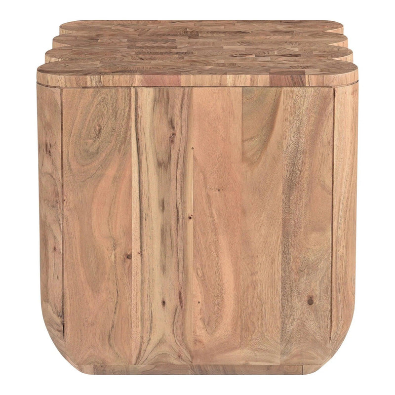 Punyo Punyo Wood Square Accent Table Side Tables LOOMLAN By Moe's Home