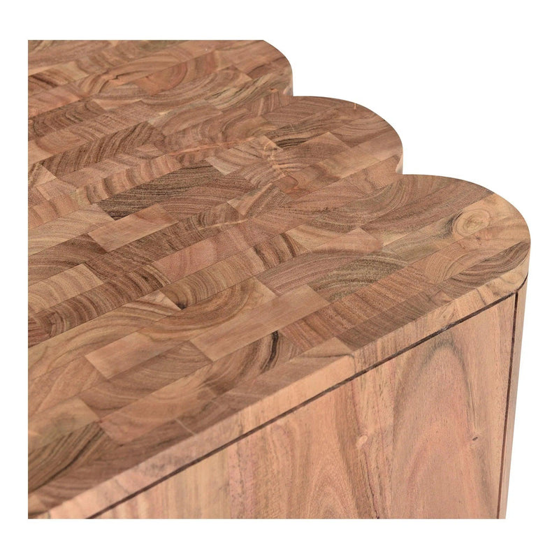 Punyo Punyo Wood Square Accent Table Side Tables LOOMLAN By Moe's Home