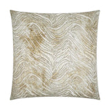 Pura Transitional Glam Abstract Gold Large Throw Pillow With Insert Throw Pillows LOOMLAN By D.V. Kap