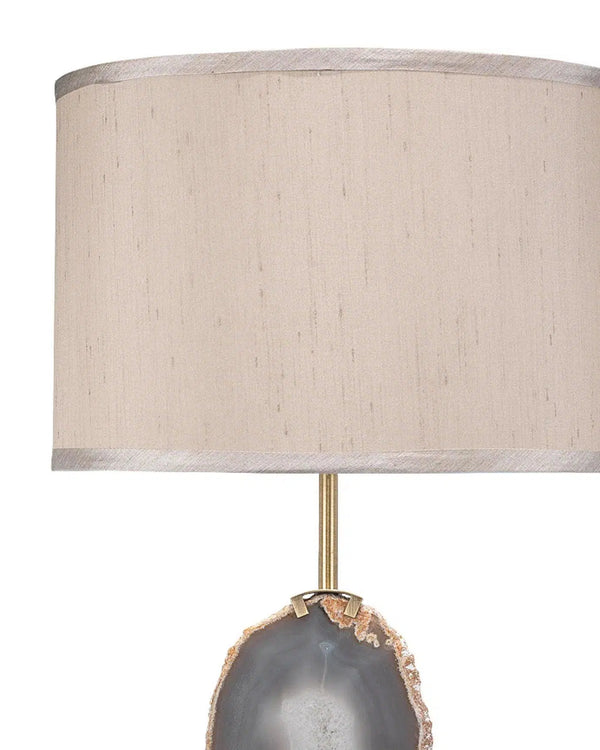 Purple Agate Crystal Iron Agate Slice Table Lamp Table Lamps LOOMLAN By Jamie Young