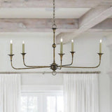 Pyrite Bronze Nottaway Bronze Small Chandelier Chandeliers LOOMLAN By Currey & Co