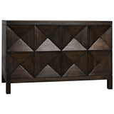 Quadrant 2 Door Sideboard, Ebony Walnut Sideboards LOOMLAN By Noir