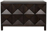 Quadrant 2 Door Sideboard, Ebony Walnut Sideboards LOOMLAN By Noir