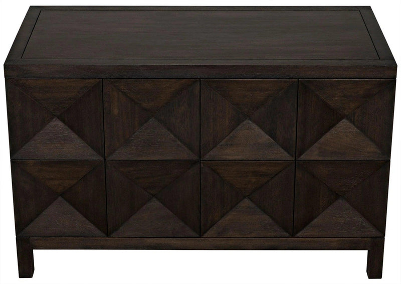 Quadrant 2 Door Sideboard, Ebony Walnut Sideboards LOOMLAN By Noir