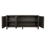 Quadrant 3 Door Sideboard, Ebony Walnut Sideboards LOOMLAN By Noir