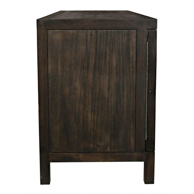 Quadrant 3 Door Sideboard, Ebony Walnut Sideboards LOOMLAN By Noir