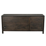 Quadrant 3 Door Sideboard, Ebony Walnut Sideboards LOOMLAN By Noir