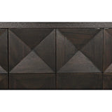 Quadrant 3 Door Sideboard, Ebony Walnut Sideboards LOOMLAN By Noir