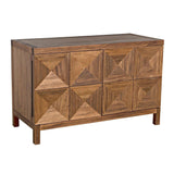 Quadrant Wood Dark Walnut Sideboard With 2 Doors Sideboards LOOMLAN By Noir