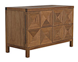 Quadrant Wood Dark Walnut Sideboard With 2 Doors Sideboards LOOMLAN By Noir