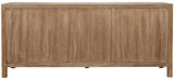 Quadrant Wood Sideboard With 3 Doors Sideboards LOOMLAN By Noir