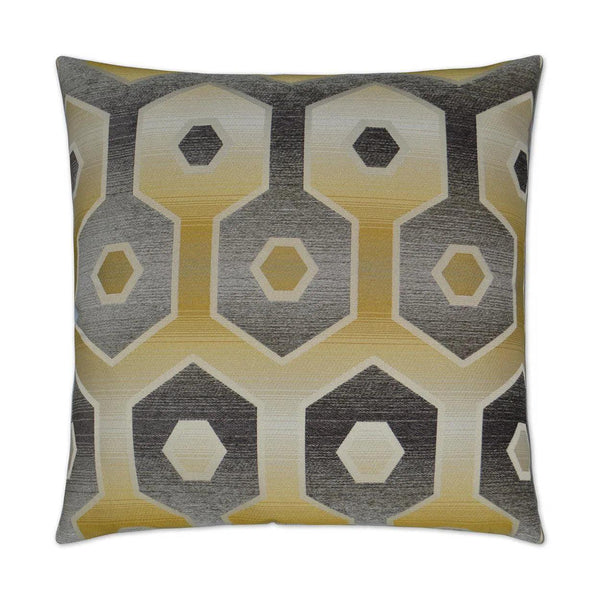 Quattroporte Grey Throw Pillow With Insert Throw Pillows LOOMLAN By D.V. Kap